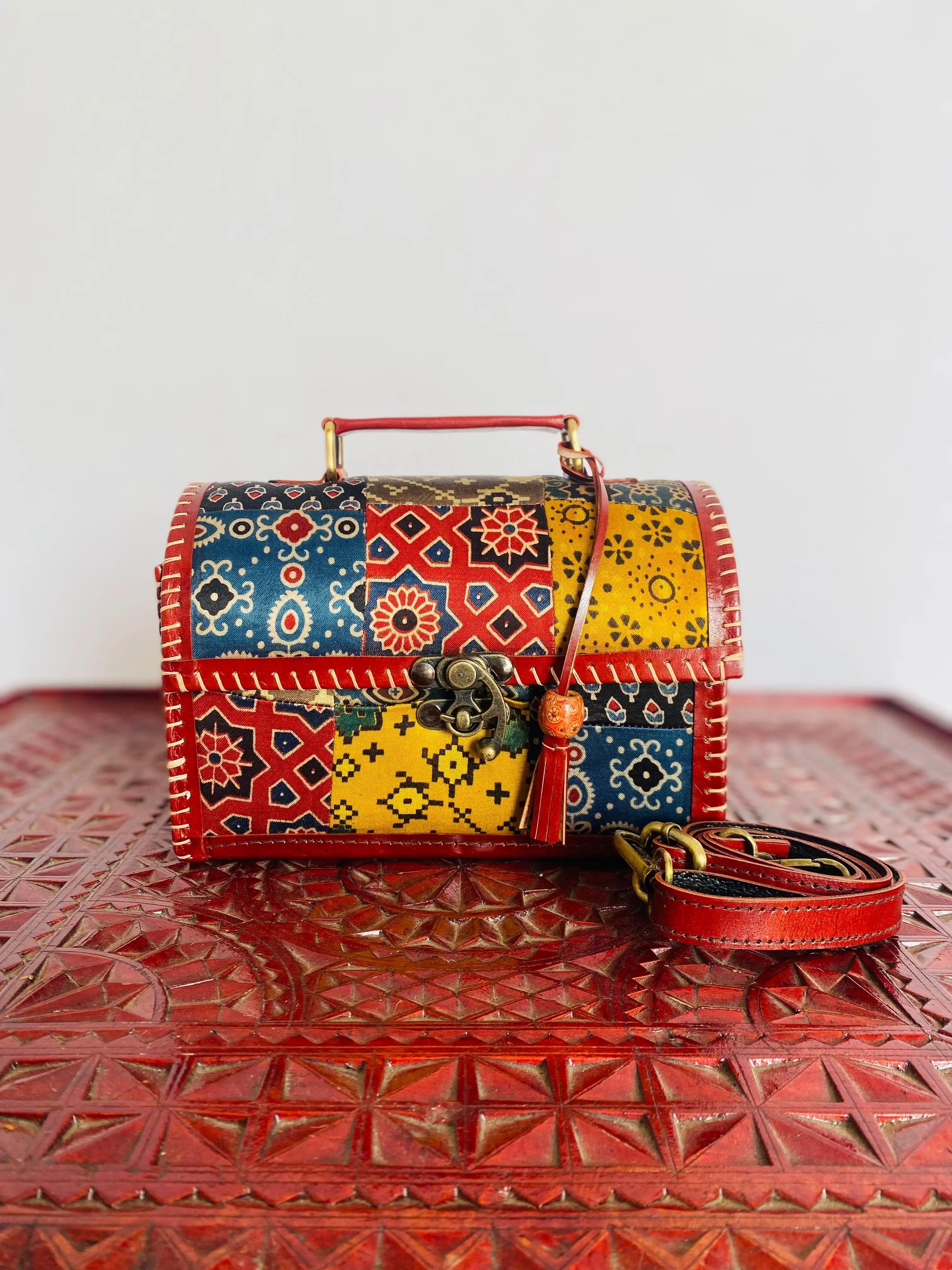 Ajarakh Patchwork- The Sling RAKHIYO