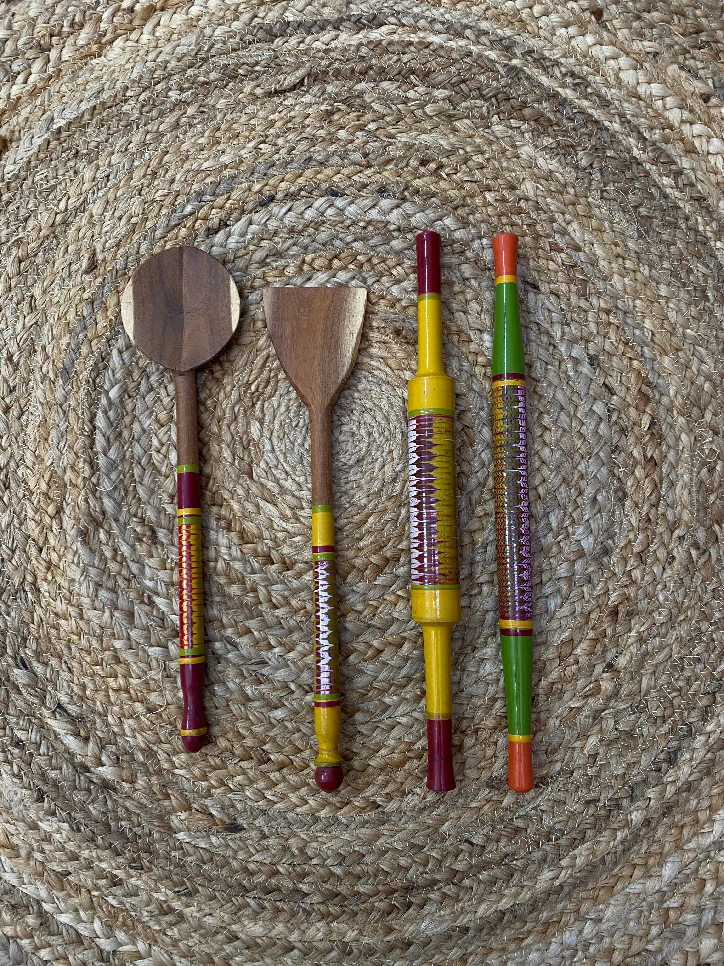 Lacquer Art Kitchen Set – (Set of 4 pcs) RAKHIYO