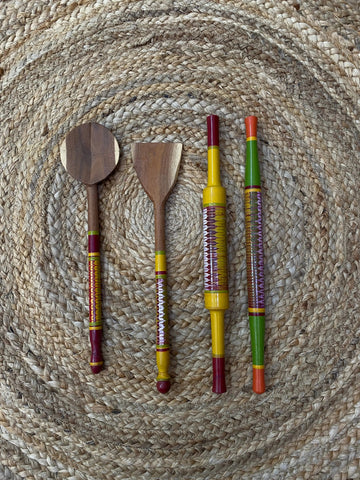 Lacquer Art Kitchen Set – (Set of 4 pcs) RAKHIYO