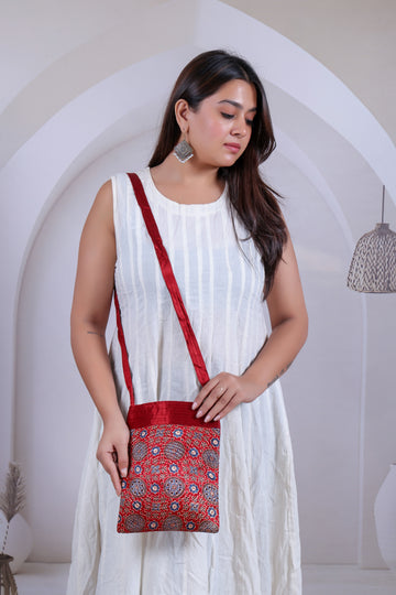 Ajarakh Mushroo Sling Bag