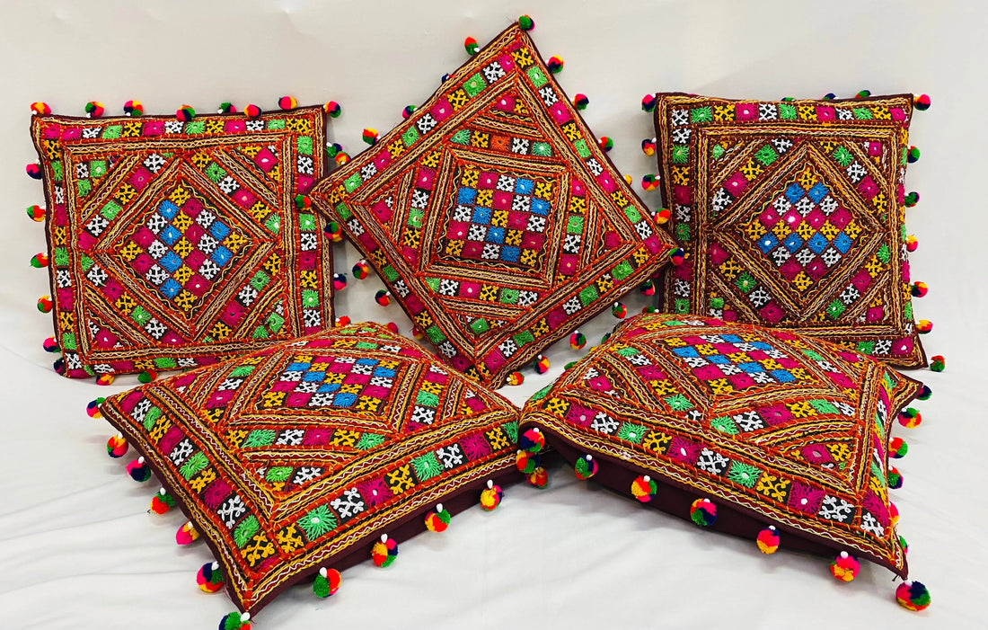 Kutchhi Bavaria Work Cushion Cover RAKHIYO