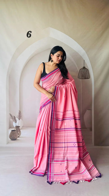 Bhujodi Handwoven Fine Cotton Saree RAKHIYO