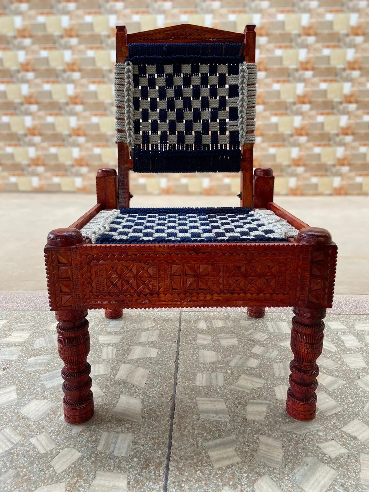 Khatli/Wooden Chair With Back Support RAKHIYO