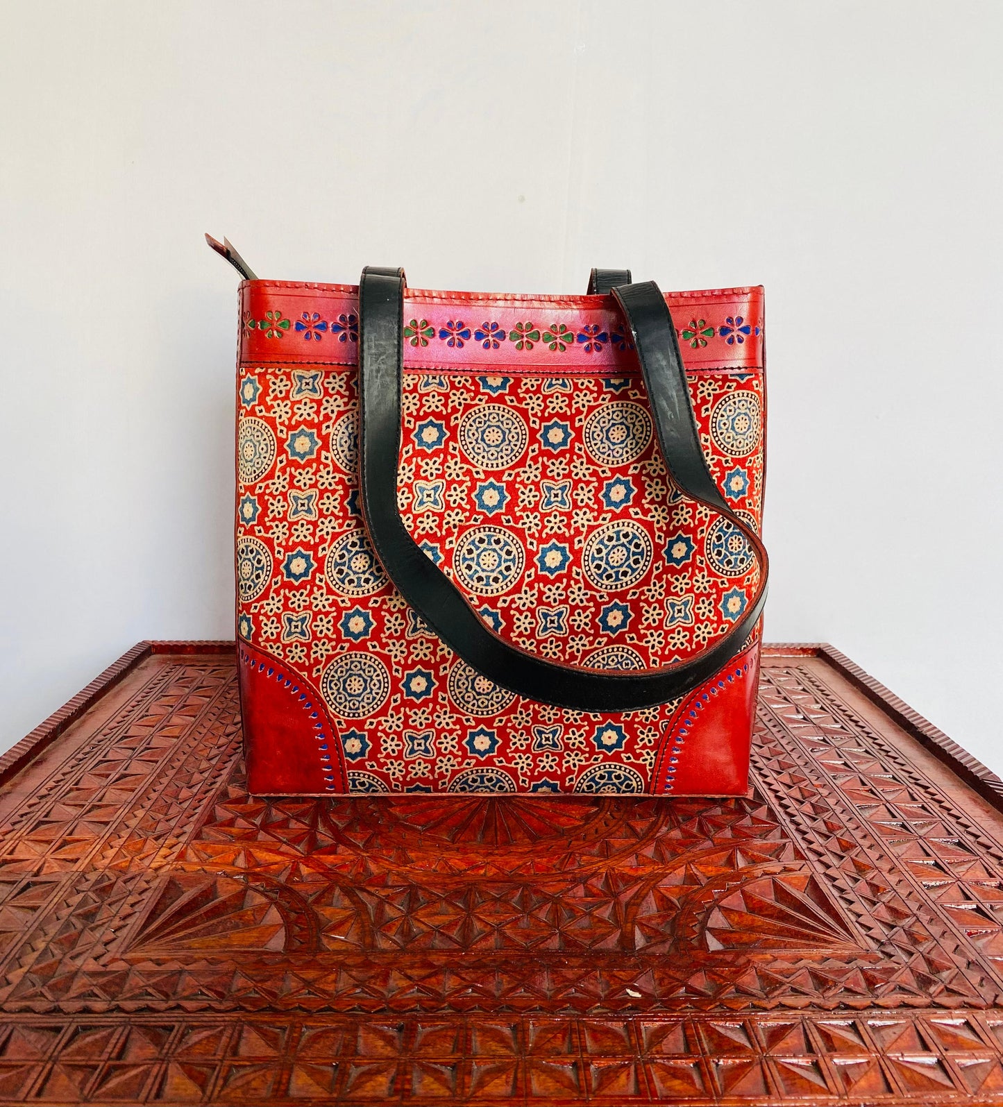 Ajarakh - The Maroon Sholder Bag