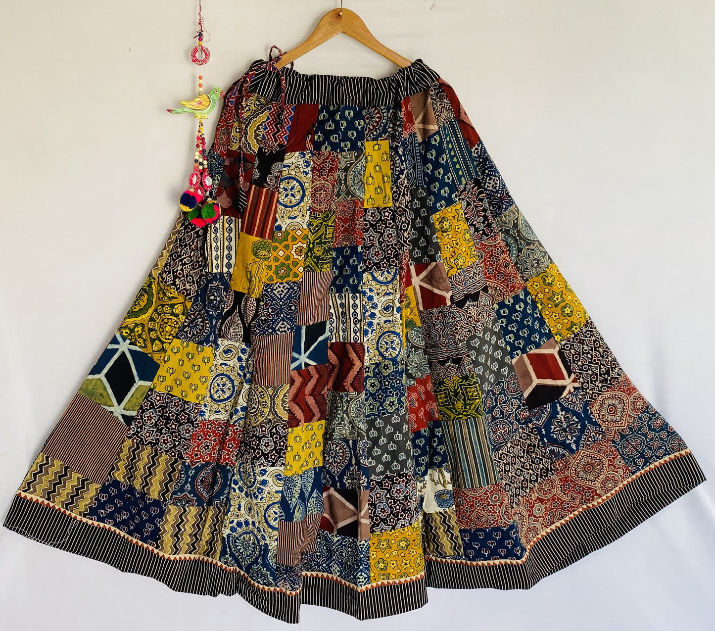 Cottom Ajarakh Patchwork Skirt