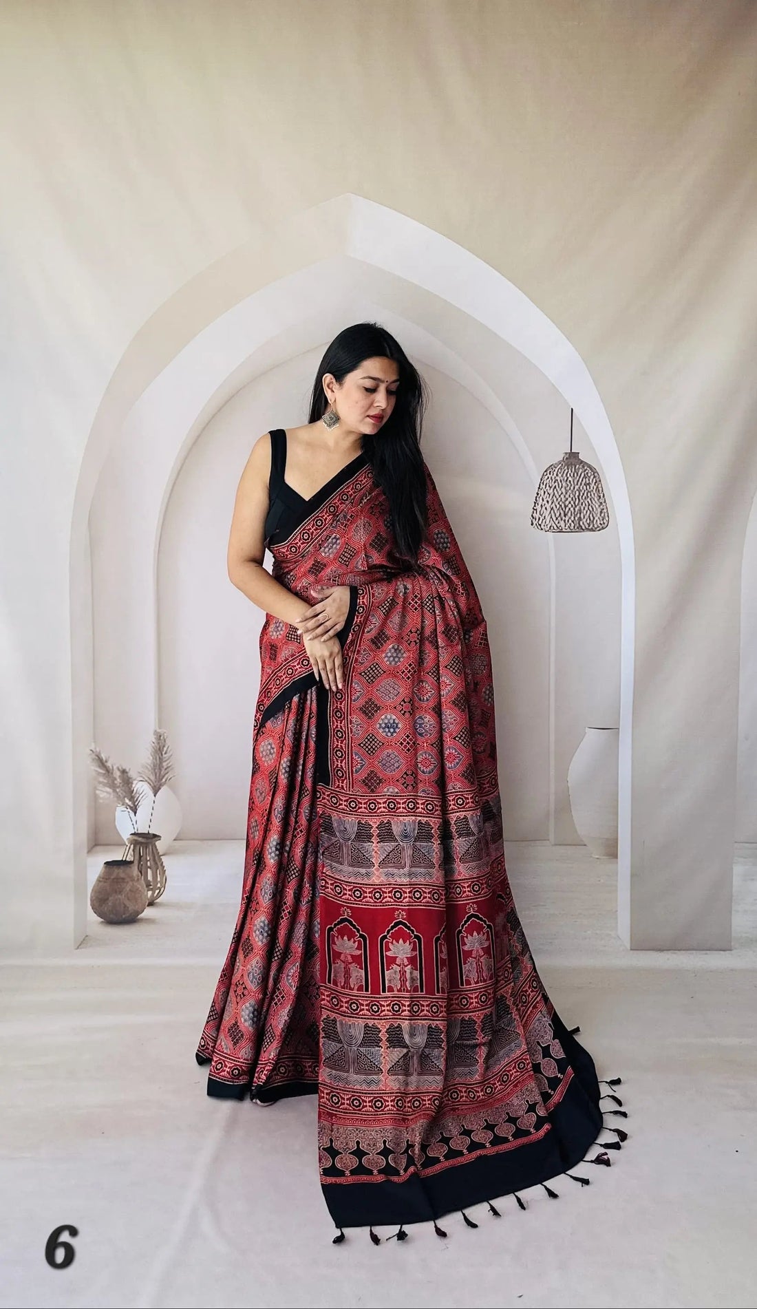 Ajarakh Designer Gaji Silk Saree RAKHIYO