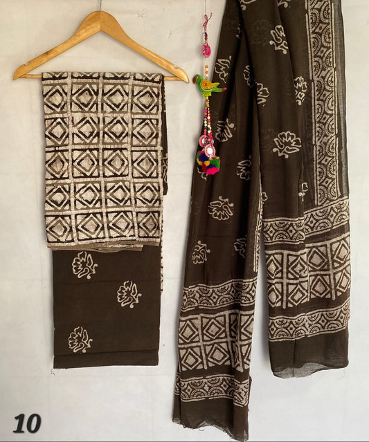 Kantha Batik Cotton Suit Material