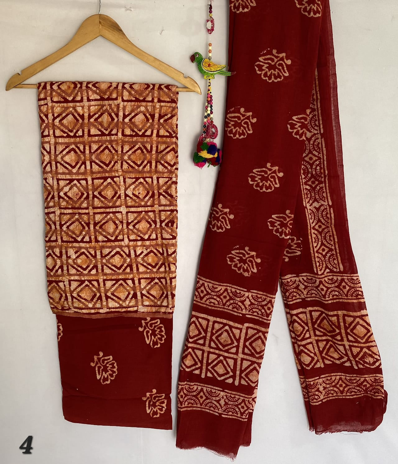 Kantha Batik Cotton Suit Material