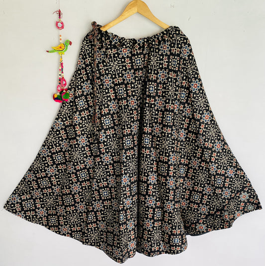 Ajarakh Mashroo Umbrella Skirt