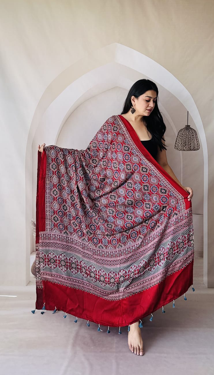 Ajarakh Modal Dupatta
