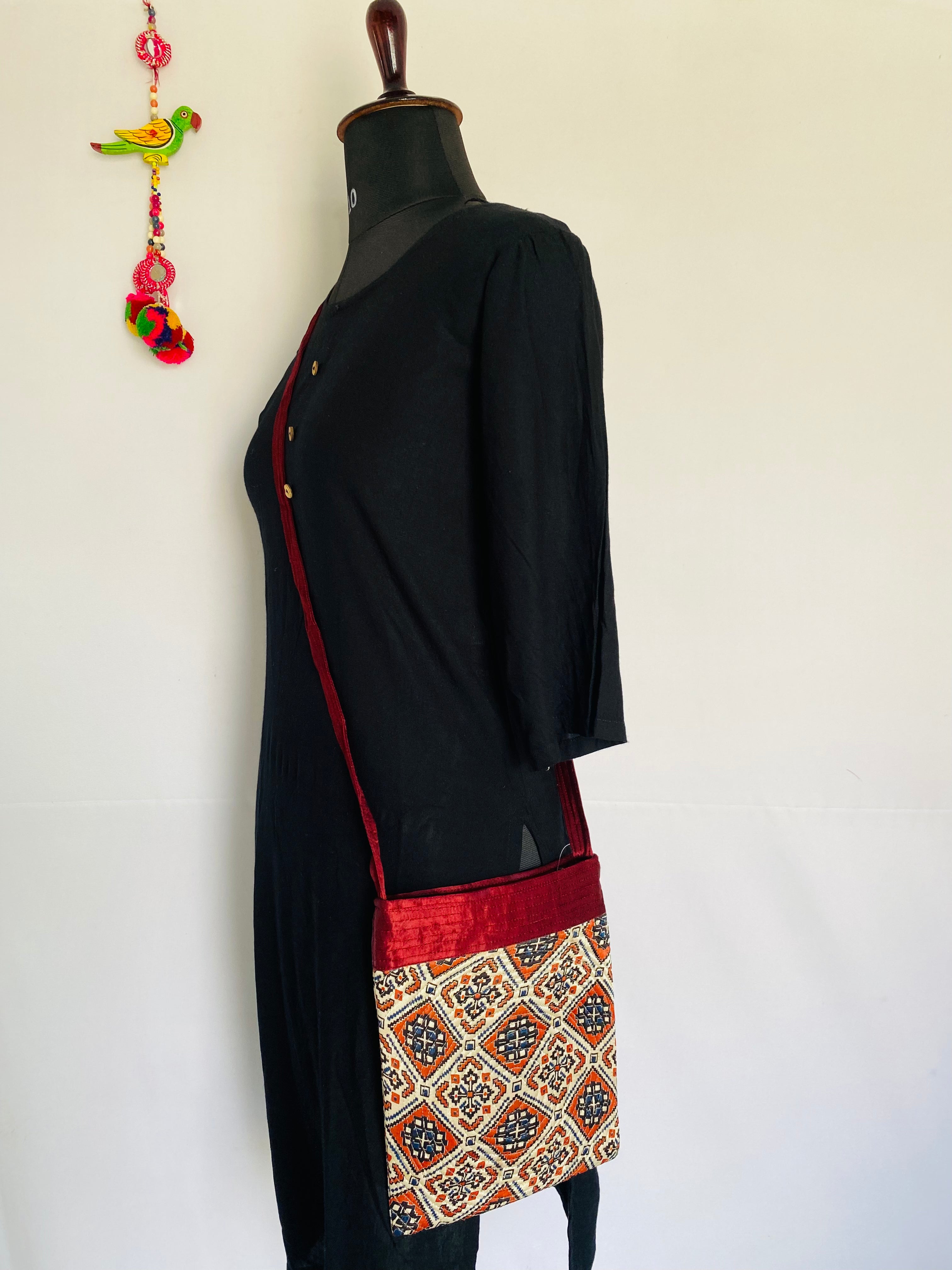 Ajarakh Mushroo Sling Bag