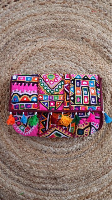 Antique Handwork Kutchhi Capsule Sling Bag