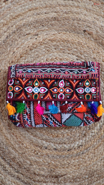 Antique Handwork Kutchhi Capsule Sling Bag
