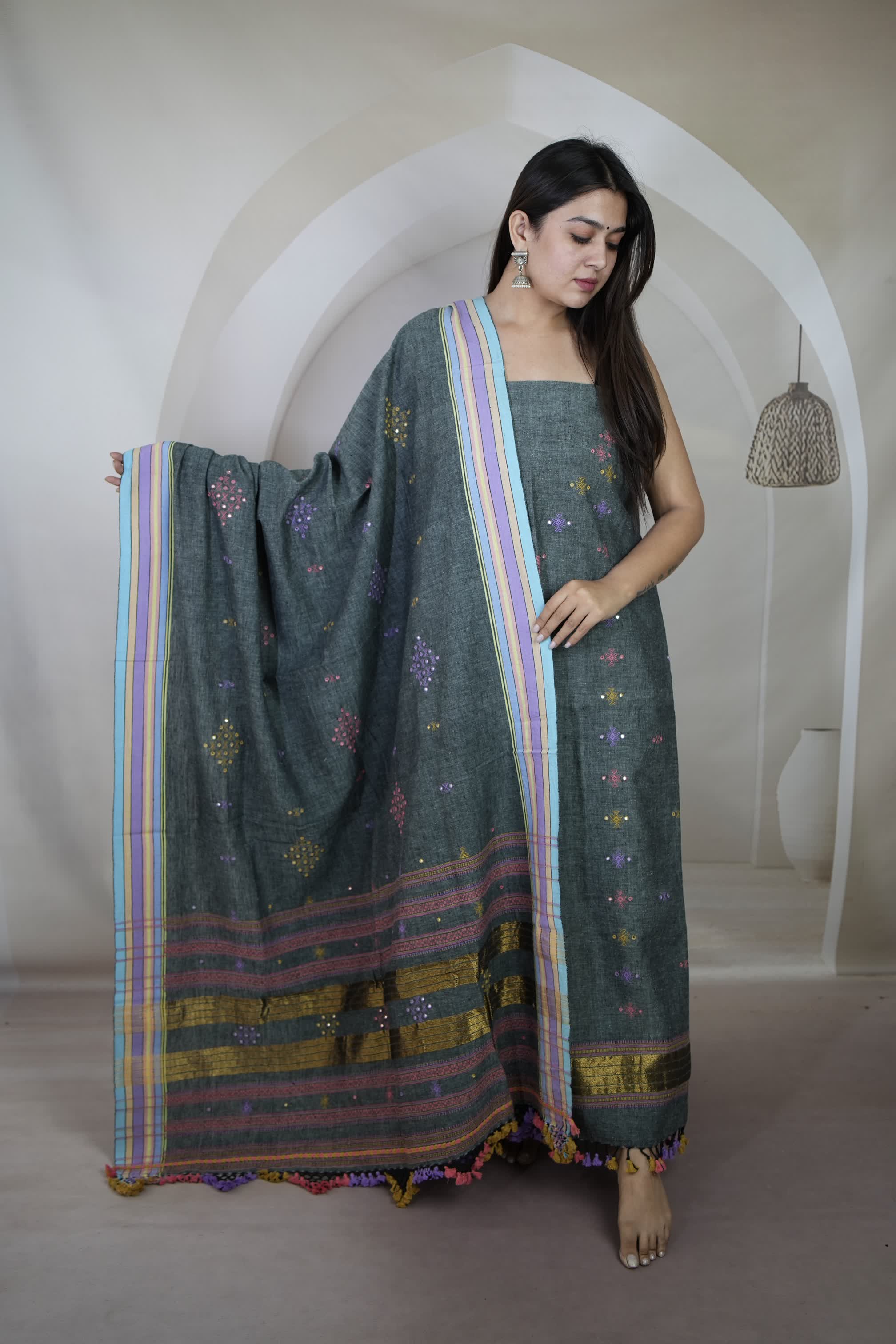 Bhujodi Kala Cotton Suit Material
