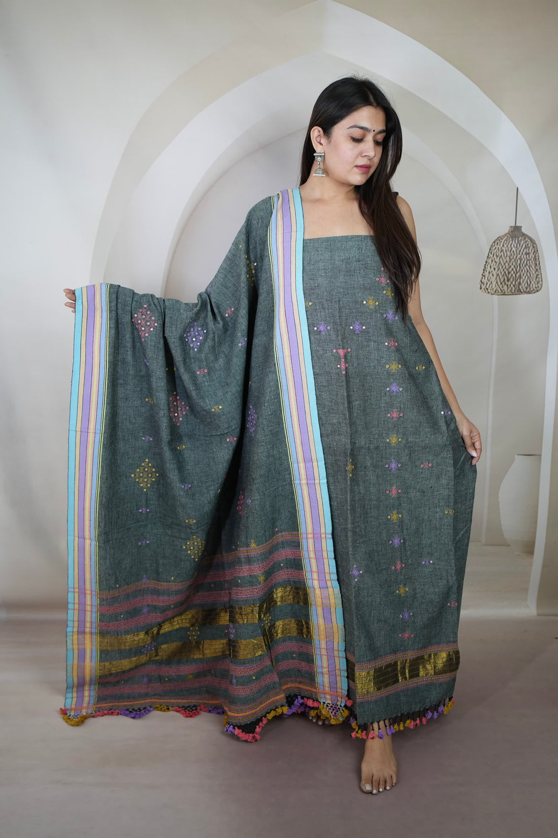 Bhujodi Kala Cotton Suit Material