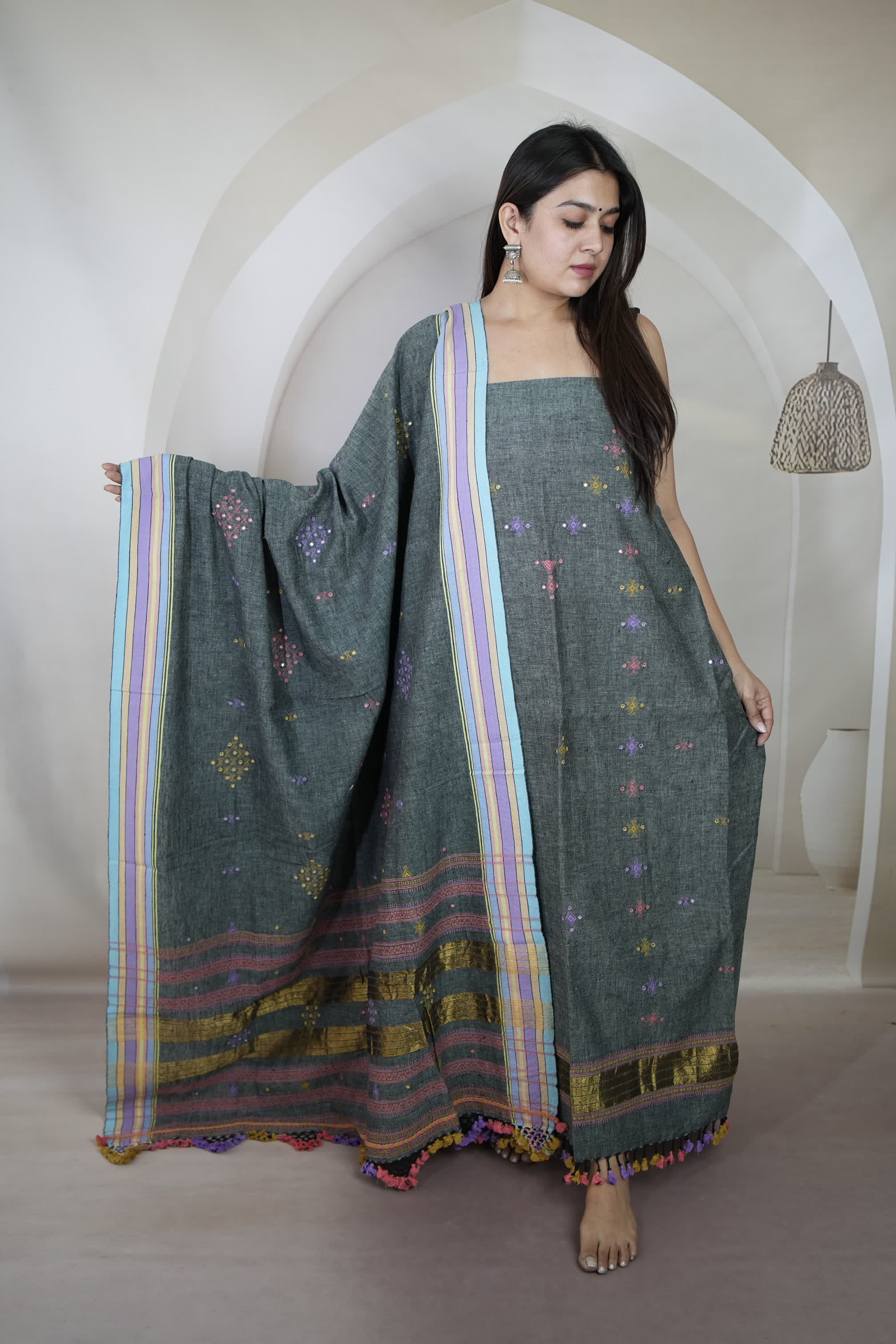 Bhujodi Kala Cotton Suit Material