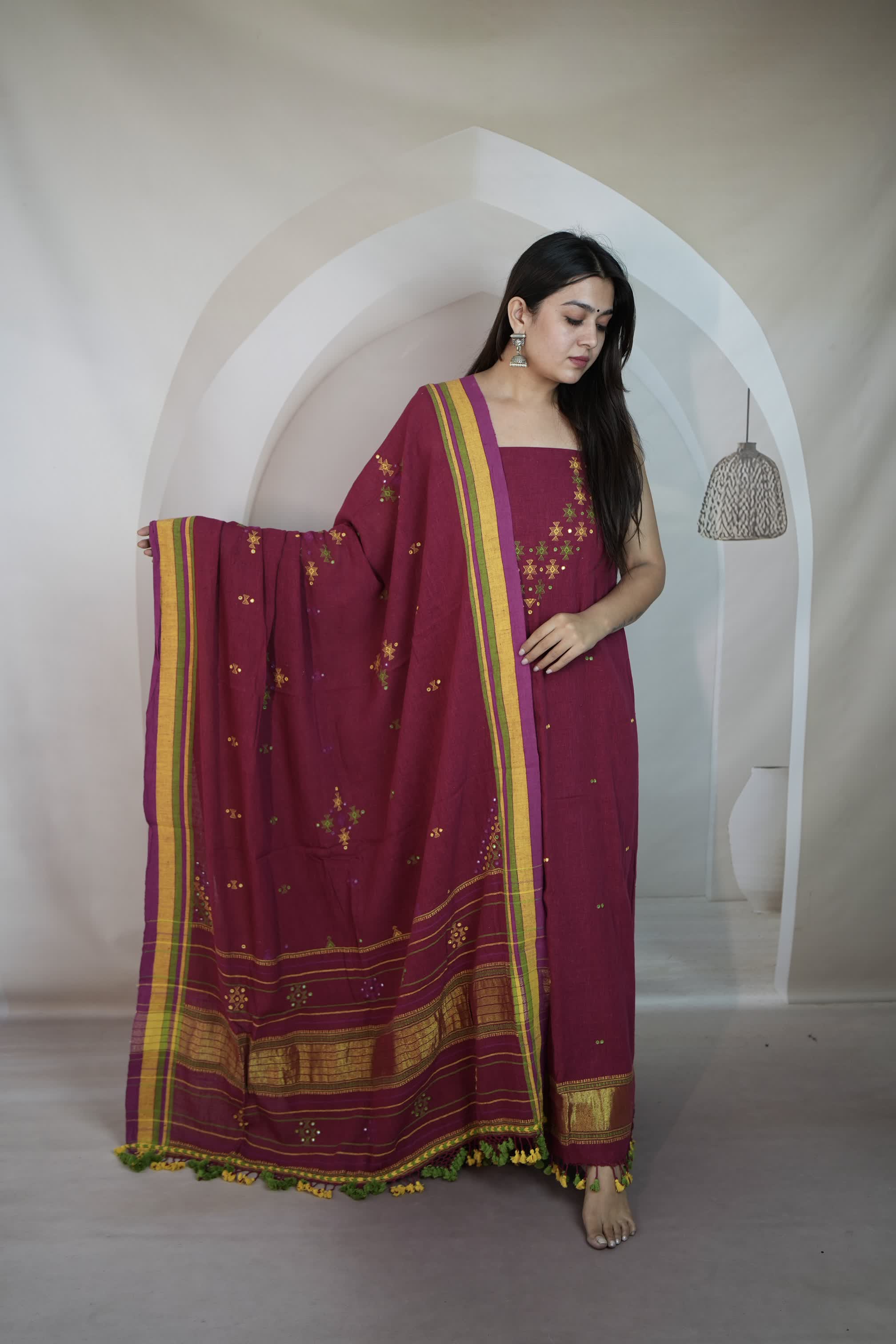Bhujodi Kala Cotton Suit Material