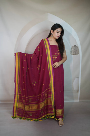 Bhujodi Kala Cotton Suit Material