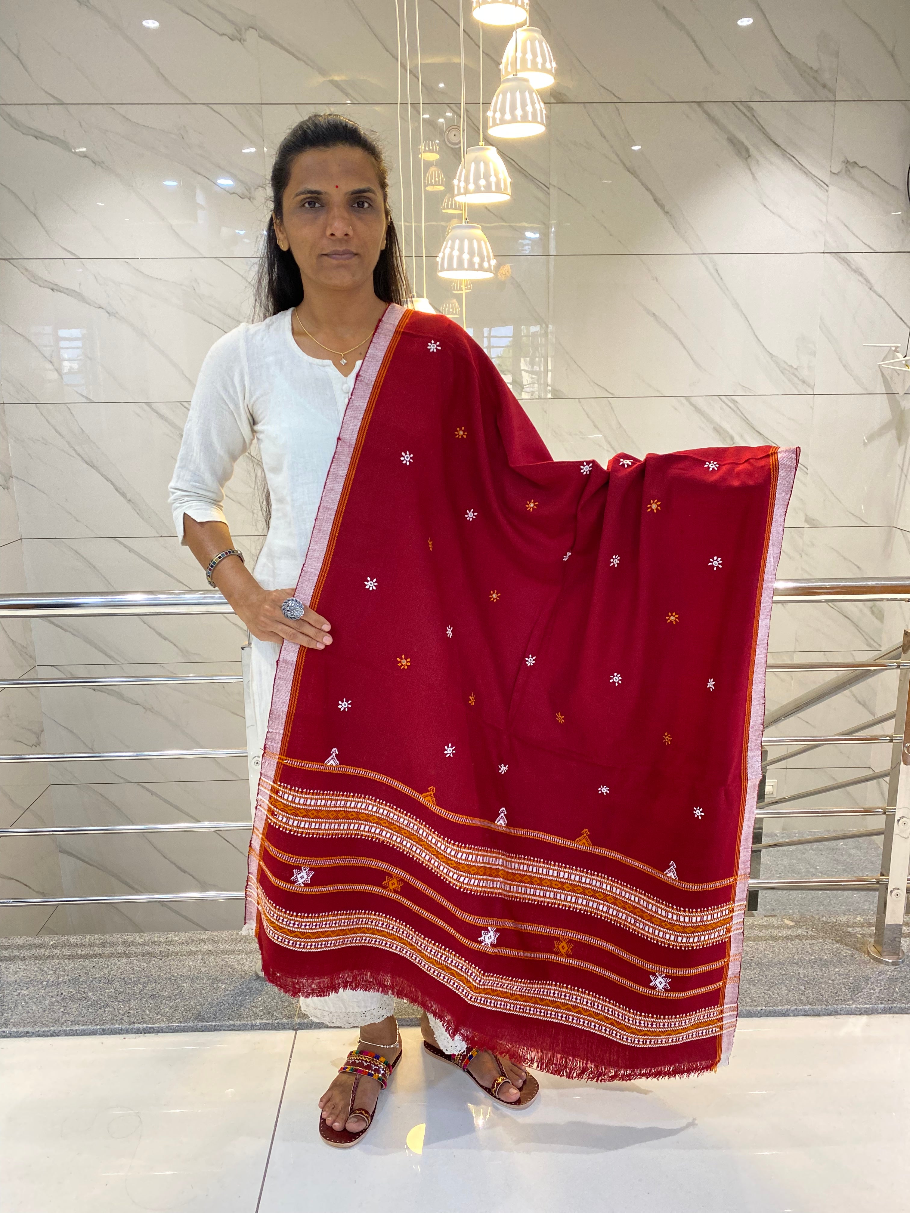 Chheda Bharat Bhujodi Woolen Shawl