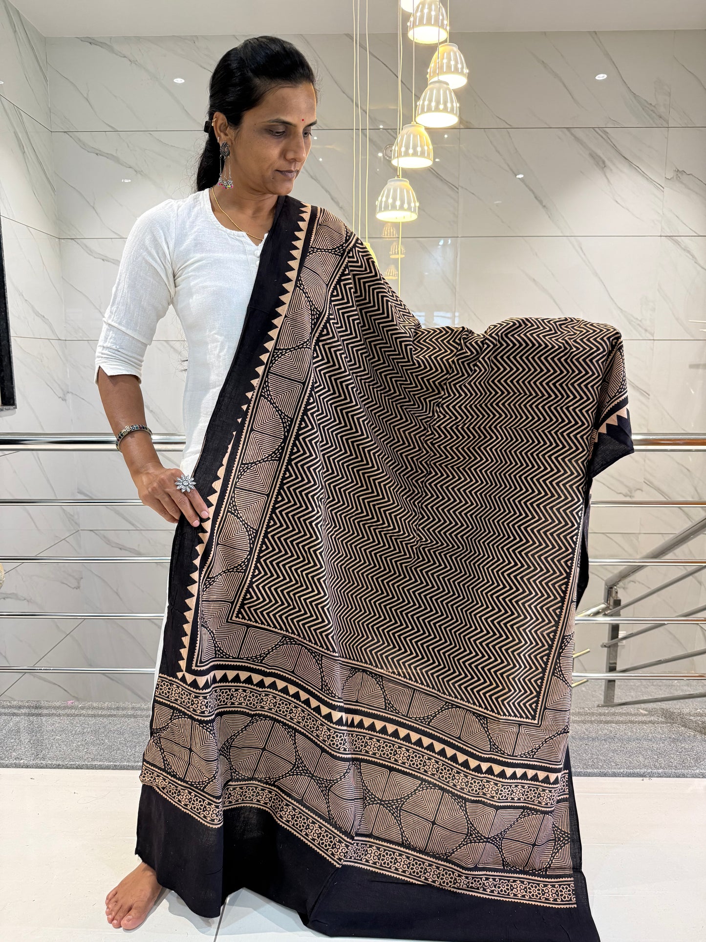 Ajarakh Cotton Dupatta