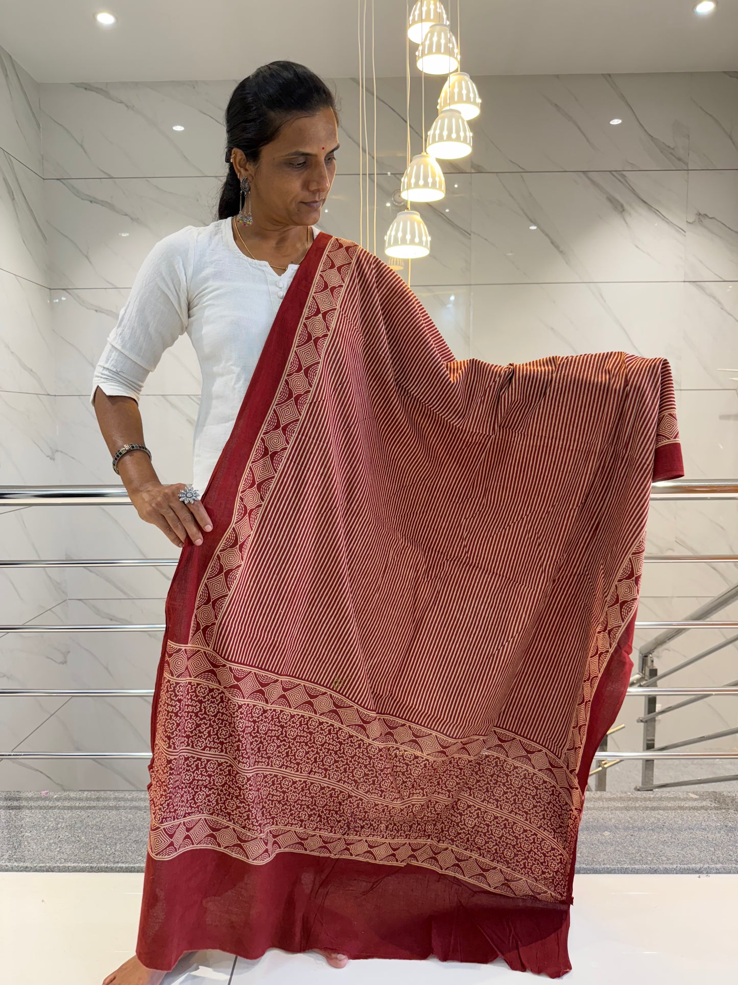 Ajarakh Cotton Dupatta