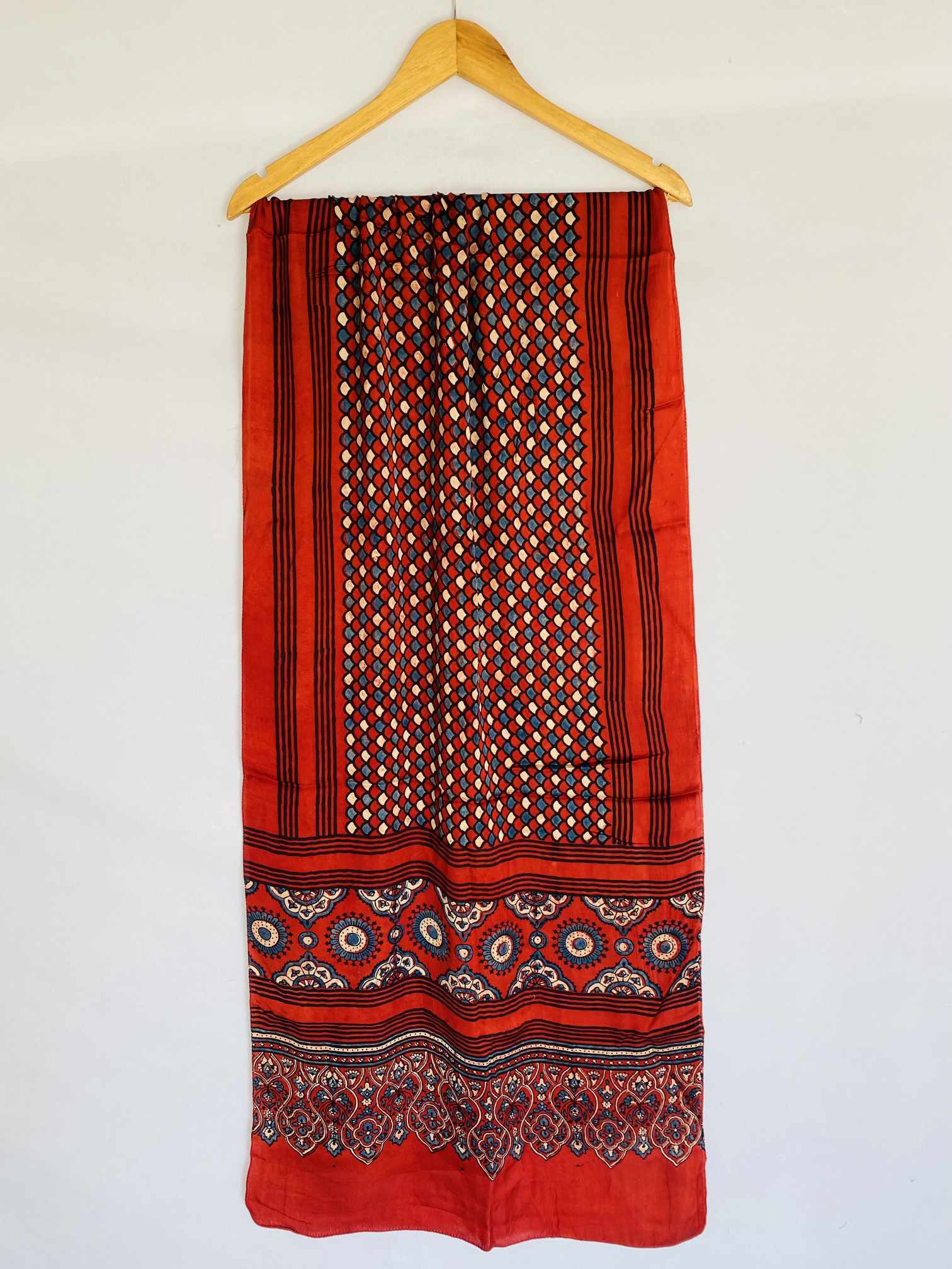 Ajarakh Natural Dyed Modal Silk Stoles