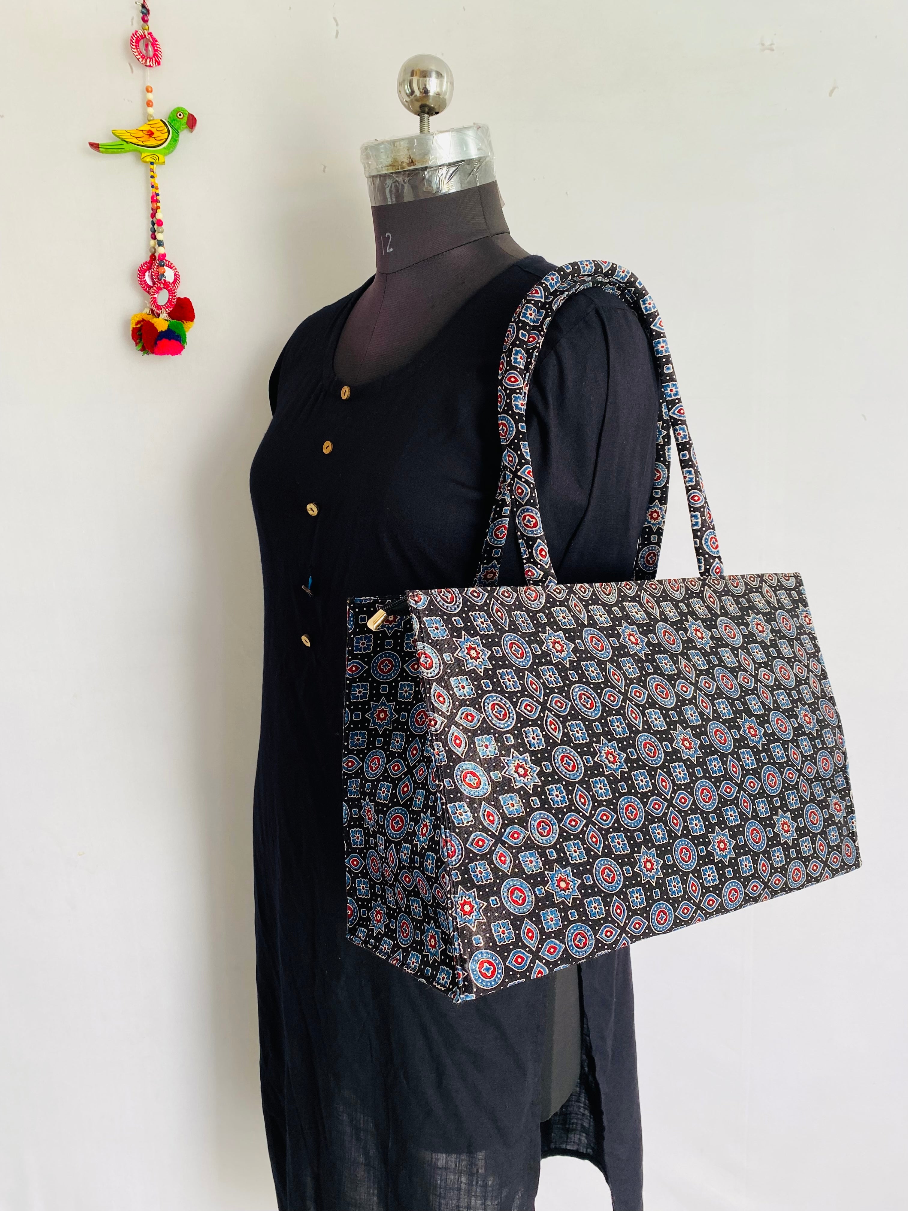 Ajarakh Mashroo Tote Bag