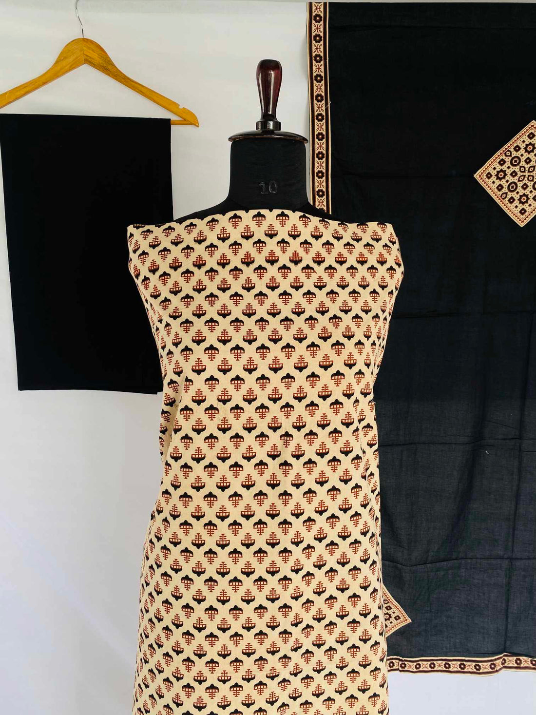 Ajarakh Patchwork Dupatta Cotton Suit Material