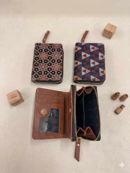 Ajarakh Flap Coin Mini Wallet (Set of 4 pcs)