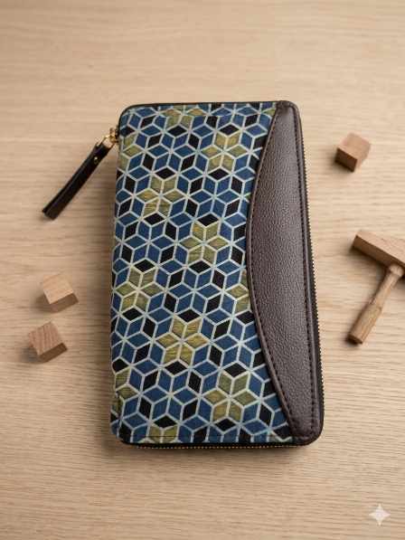 Ajarakh Passport Wallet