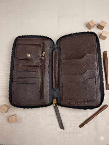 Ajarakh Passport Wallet