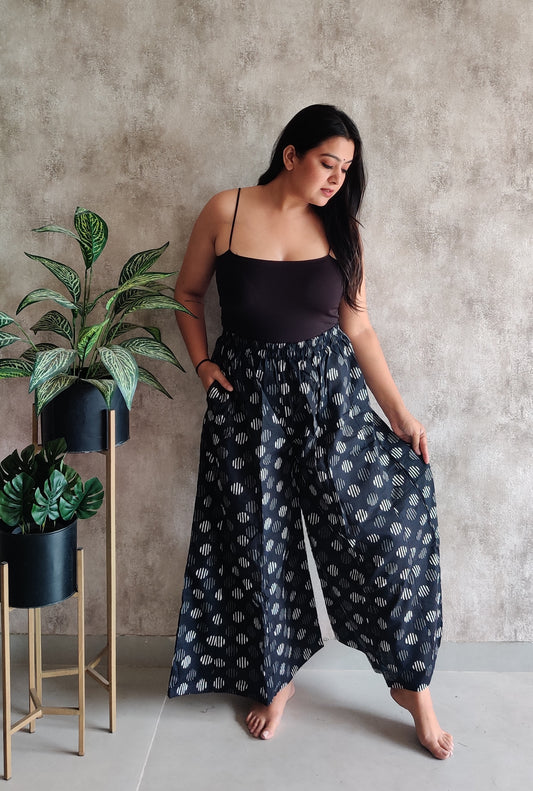 Blockprint Cotton Plazzo