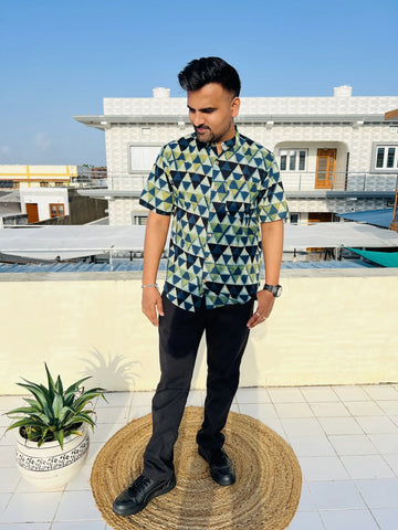 Ajarakh Natural Dyed Shirt RAKHIYO