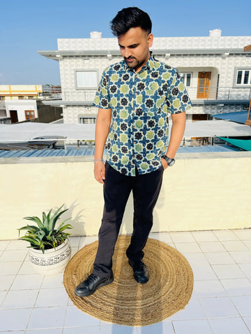 Ajarakh Natural Dyed Shirt RAKHIYO