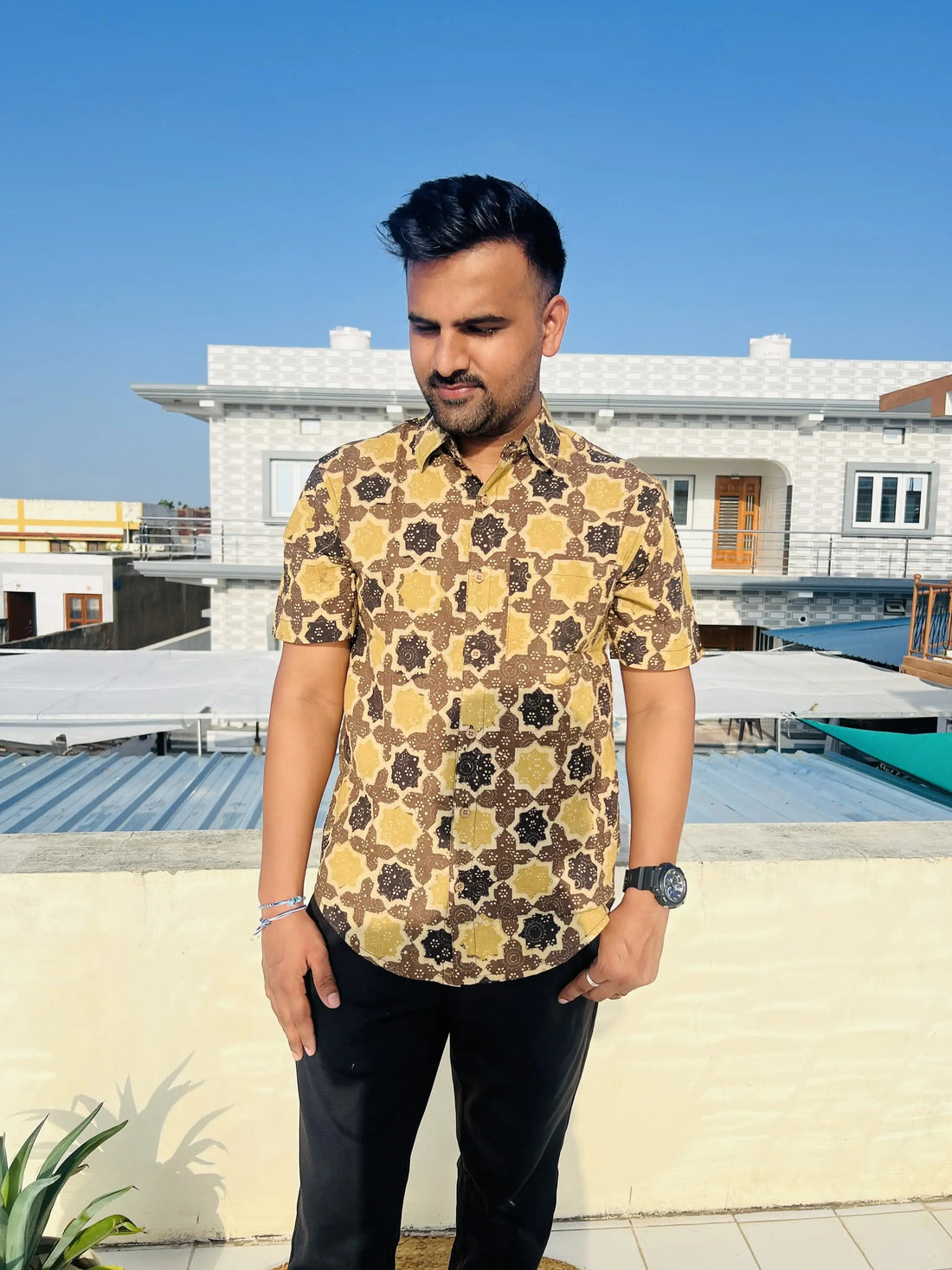 Ajarakh Natural Dyed Shirt RAKHIYO