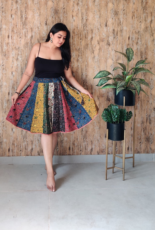 Ajarakh Multi Mini Skirt