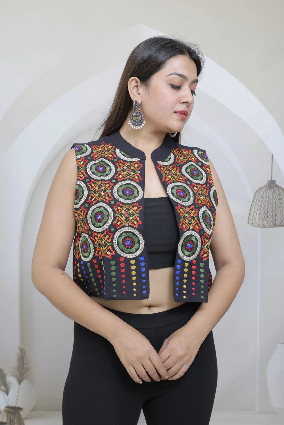 Kutchi Gola Embroidered Jacket RAKHIYO
