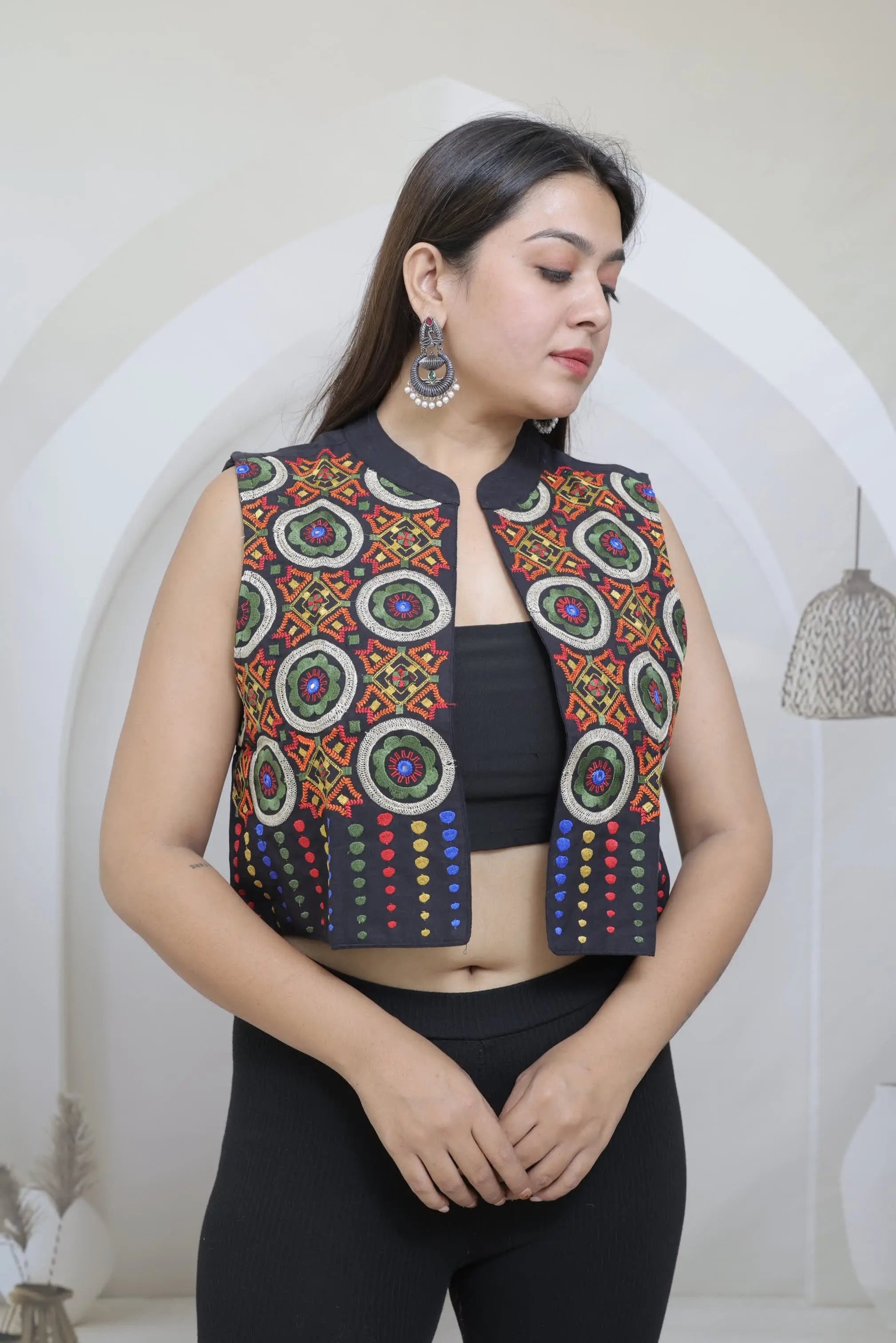 Kutchi Gola Embroidered Jacket RAKHIYO