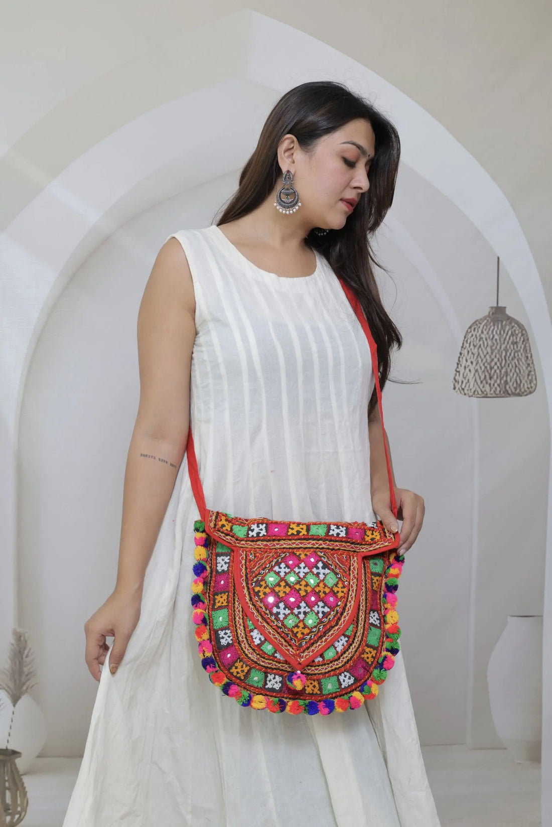 Kutchh Hadwork Flap Sling Bag RAKHIYO