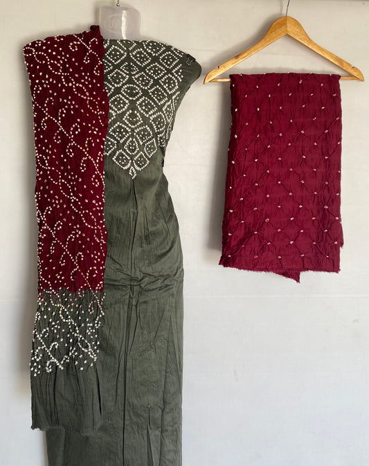 Gala Bandhani Suit Material