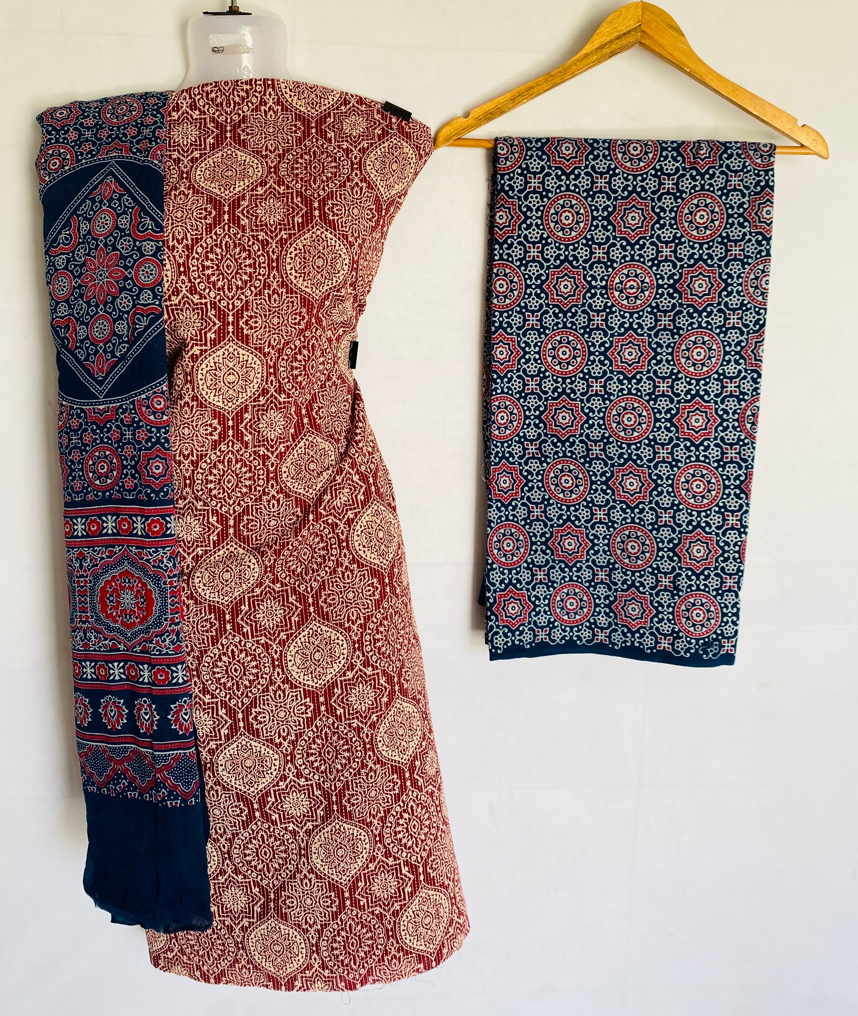 Ajarakh Kantha Cotton Suit Material