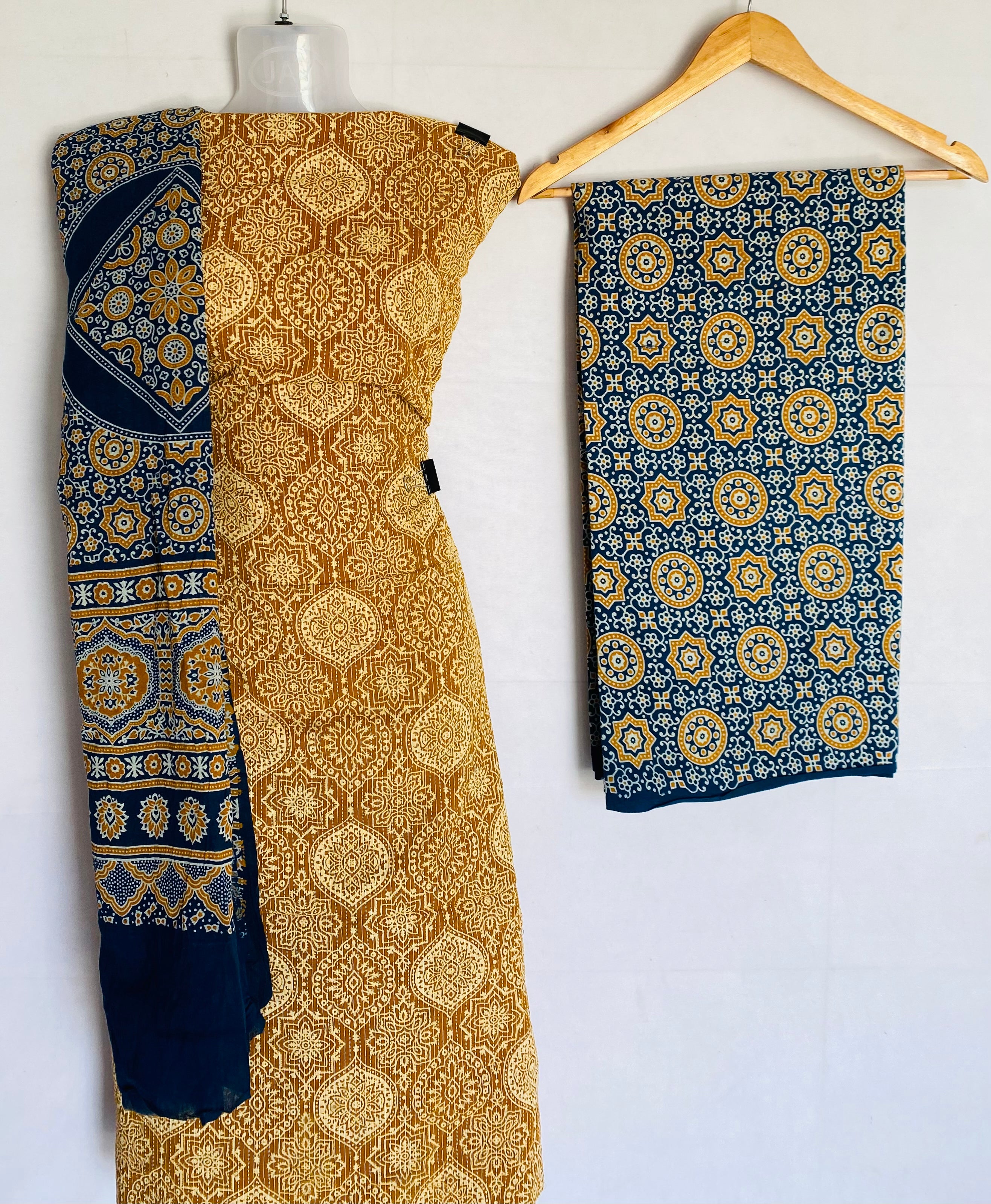 Ajarakh Kantha Cotton Suit Material