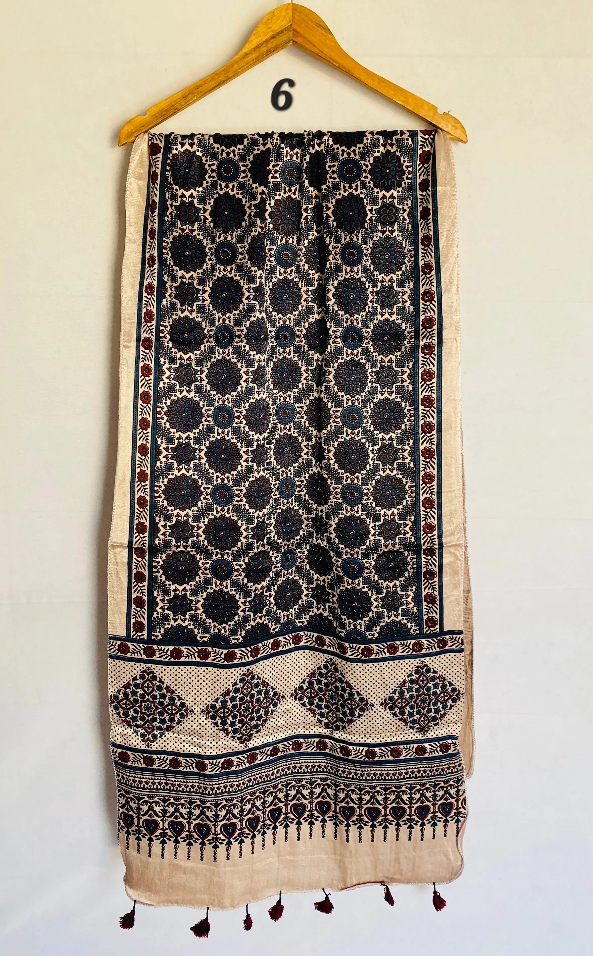 Ajarakh Mashroo Tessal Stoles RAKHIYO