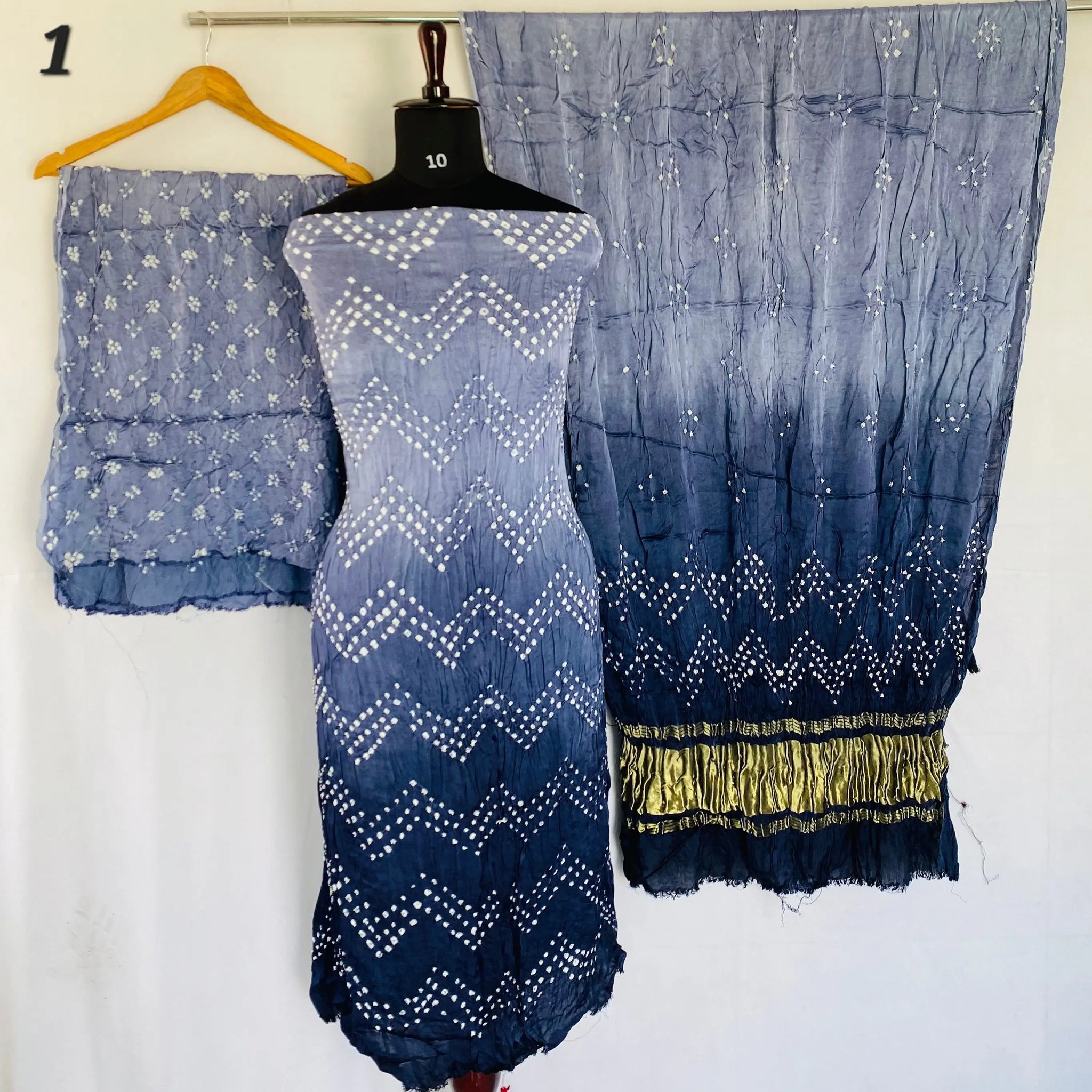 Bandhani Rai bandhej Modal Silk Suit Material RAKHIYO