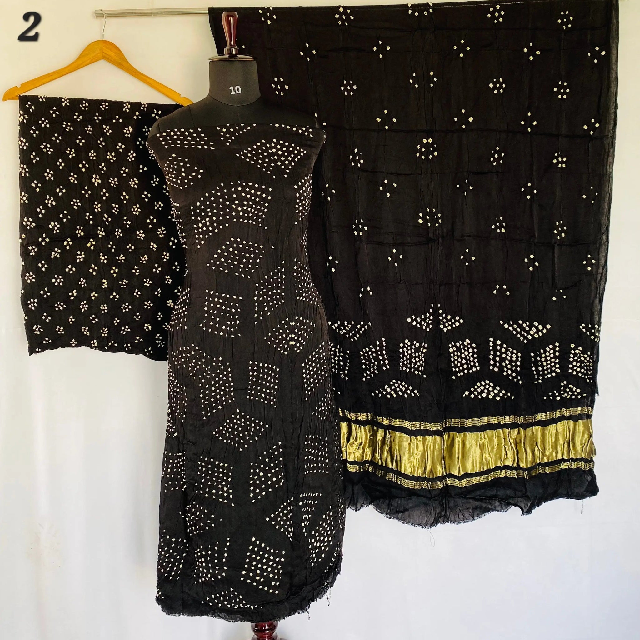 Bandhani Rai bandhej Modal Silk Suit Material RAKHIYO