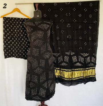 Bandhani Rai bandhej Modal Silk Suit Material RAKHIYO
