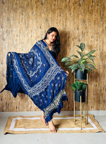 Bandhej Chandrokhani Gaji Dupatta