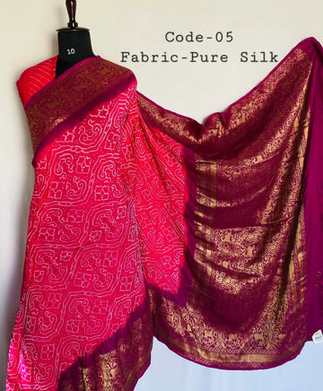Premium Pure Silk Kanjivaram Bandhani RAKHIYO