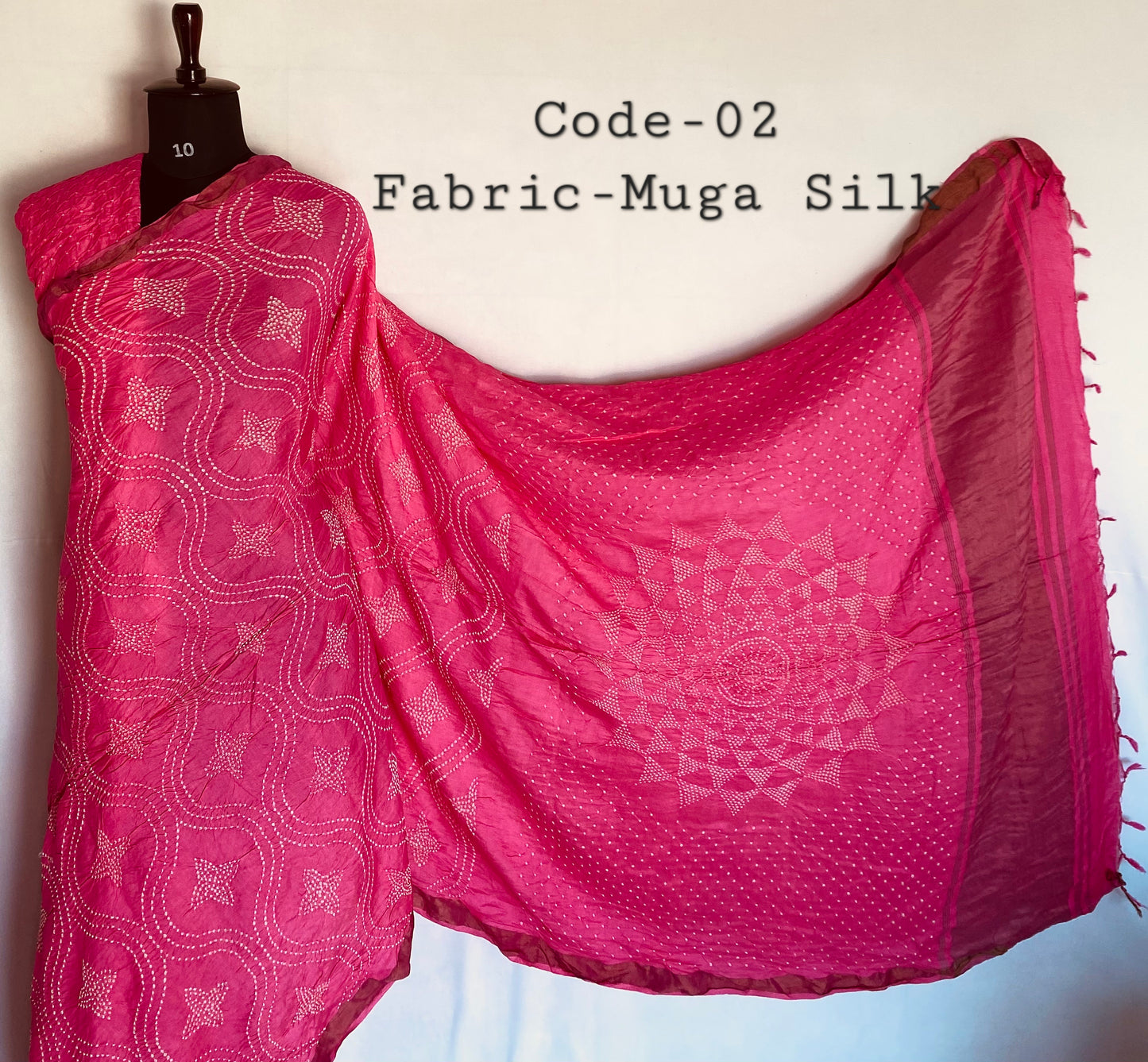 Premium Rai Bandhej Muga Silk Saree