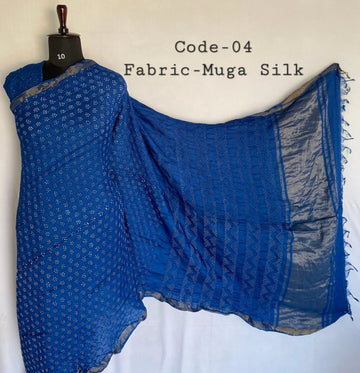 Premium Rai Bandhej Muga Silk Saree RAKHIYO